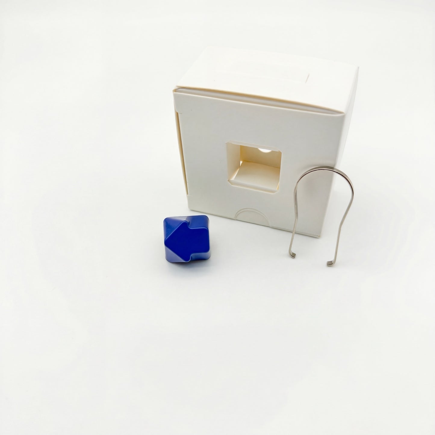 Arrow artisan keycap navy blue gift box set with wire keycap puller keyboard accessory