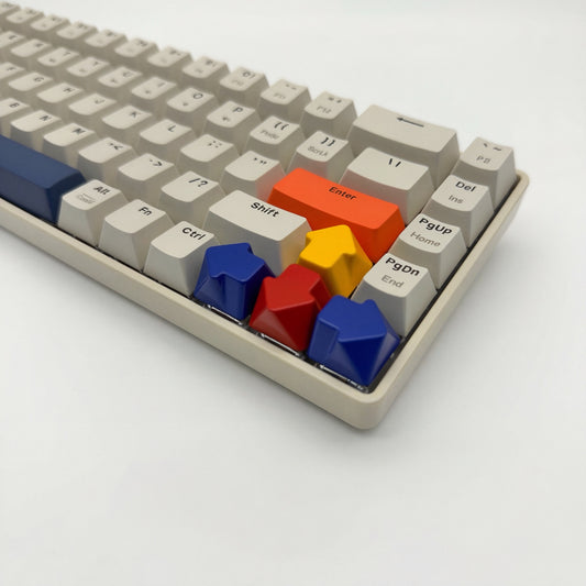 Arrow artisan keycap set on mechanical keyboard arrow cluster wide angle colorful zinc alloy lacquer finish