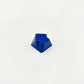 Arrow novelty keycap navy blue side profile showing 3D relief sculpted arrow zinc alloy