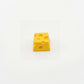 PureKeycap cheese artisan keycap matte yellow finish front view on white background
