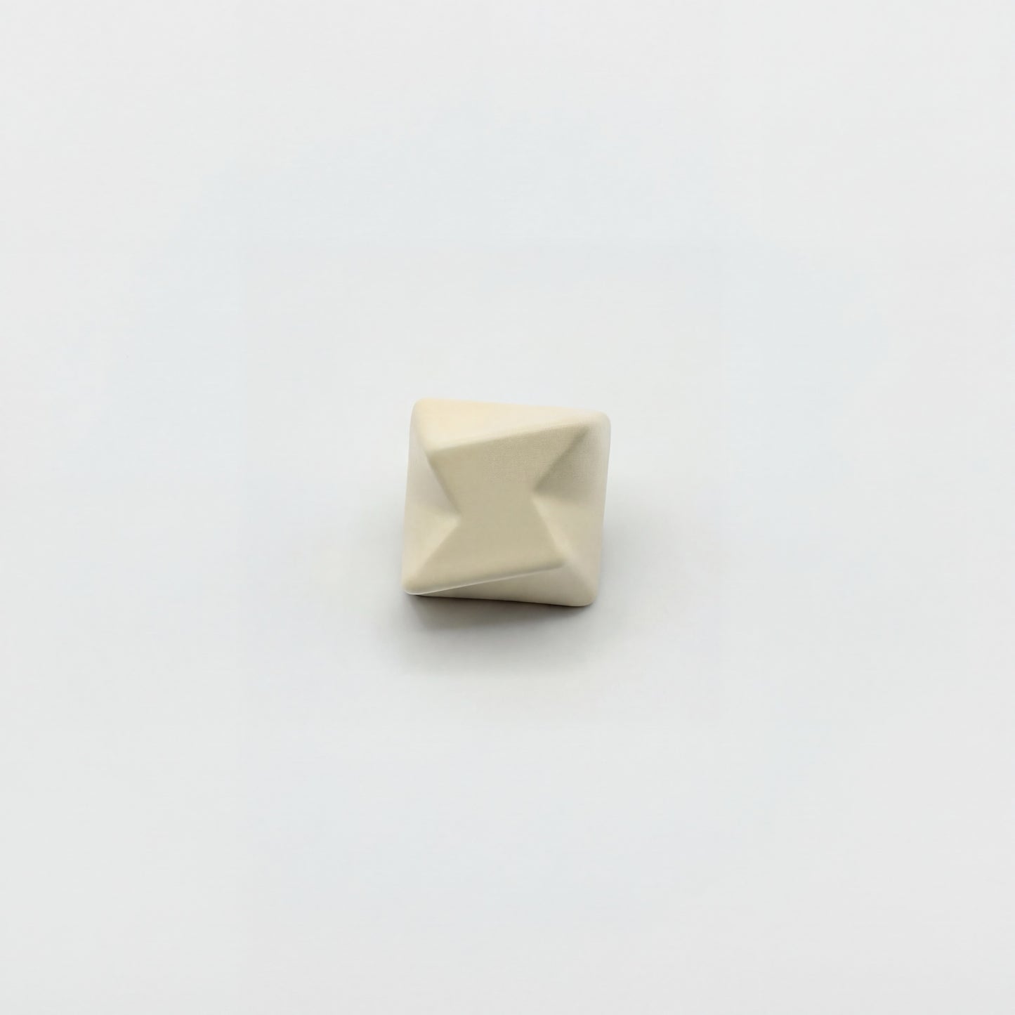 Lightning bolt artisan keycap cream white zinc alloy painted finish three quarter angle