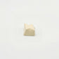 Geometric lightning custom keycap cream white die-cast metal painted lacquer front view
