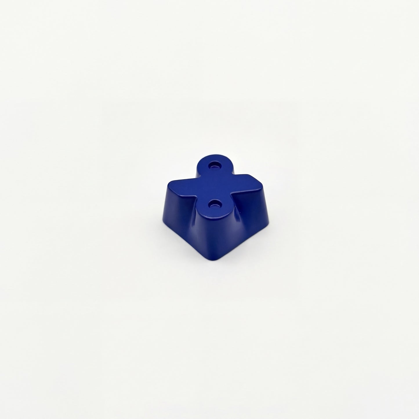 Percent novelty keycap royal blue side view showing 3D raised symbol zinc alloy electrostatic spray