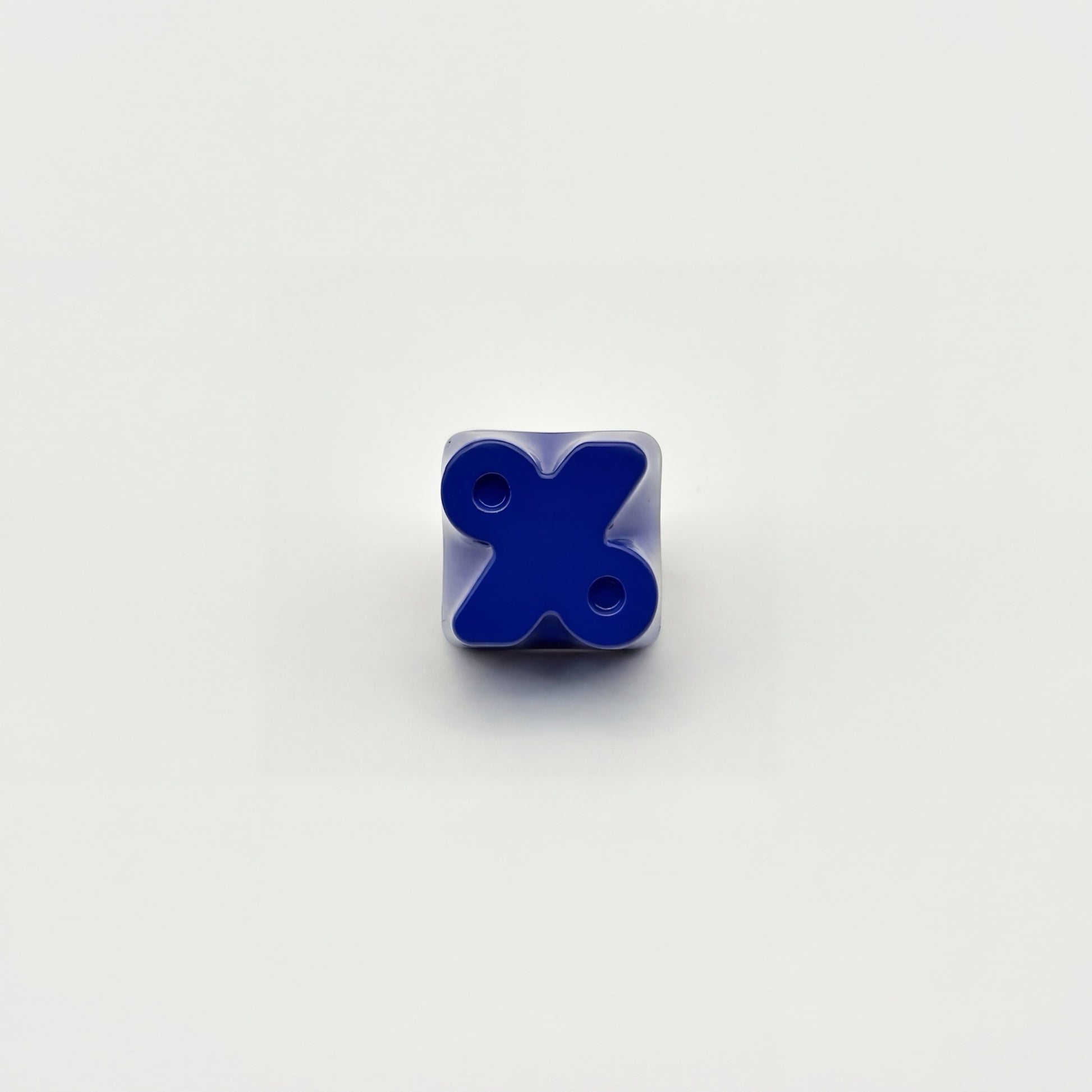 Percent sign artisan keycap royal blue zinc alloy electrostatic spray finish three quarter angle