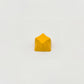 Sculpted star custom keycap golden yellow die-cast zinc alloy minimalist design front view