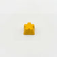 Sculpted star custom keycap yellow die-cast zinc alloy high gloss finish front view on white background