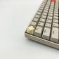 Minimalist star keycap cream white installed on ESC key mechanical keyboard side view